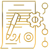 Icon showing the contract process for exhibition stand services in Dubai