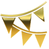 Icon for birthday decoration services in Dubai featuring stylish event decor.