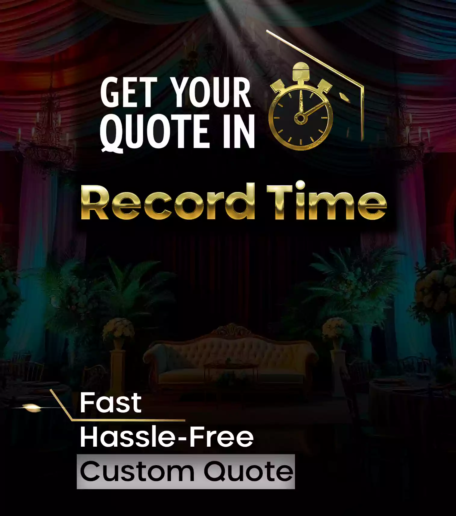Get a fast, hassle-free custom wedding planning quote.