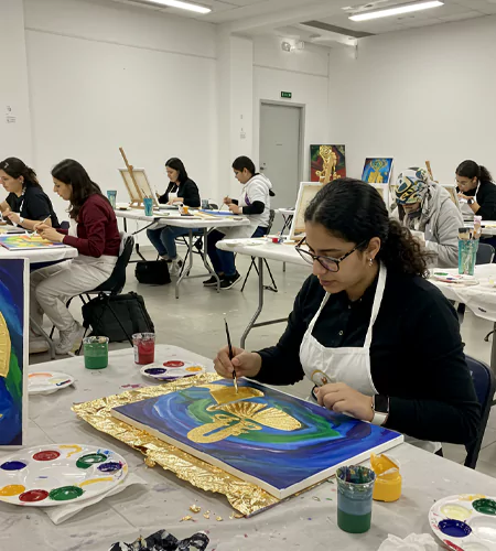 acrylic-gold-leaf-painting-workshop