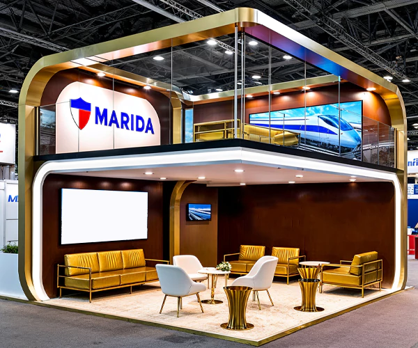 Exceptional Double-Decker Exhibition Stand Designs from skilled Exhibition Stand Contractors in Dubai.