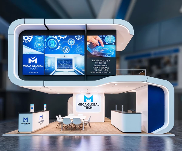 Cutting-edge Double-Decker Exhibition Stand Designs from a reputable Exhibition Stand Company in Dubai.
