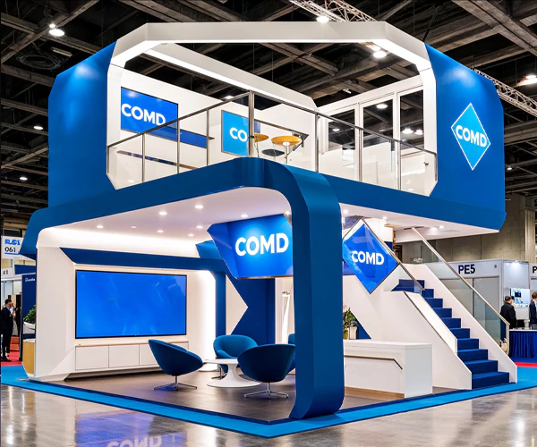 Custom Double-Decker Exhibition Stand Designs developed by expert Exhibition Stand Contractors in Dubai.