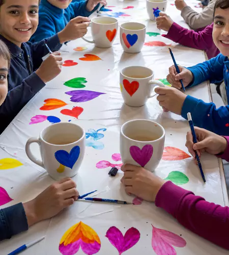kids-art-ceramic-mug-decorating