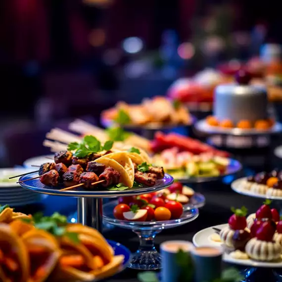 catering company in Dubai offering gourmet appetizers, desserts, and premium buffet setups for corporate and private events