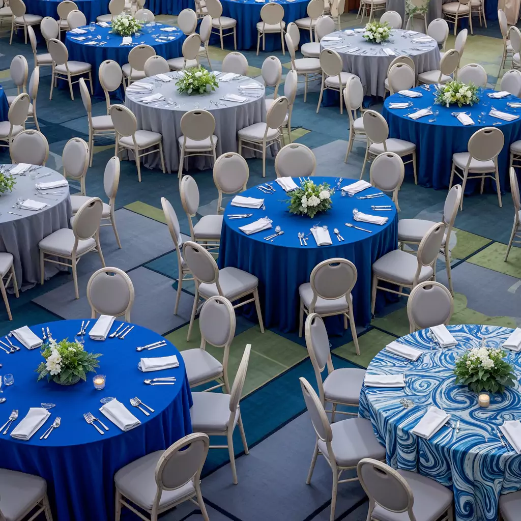 A grand stage adorned with elegant lighting, setting the scene for an inspiring award ceremony planned by MRMEvent.