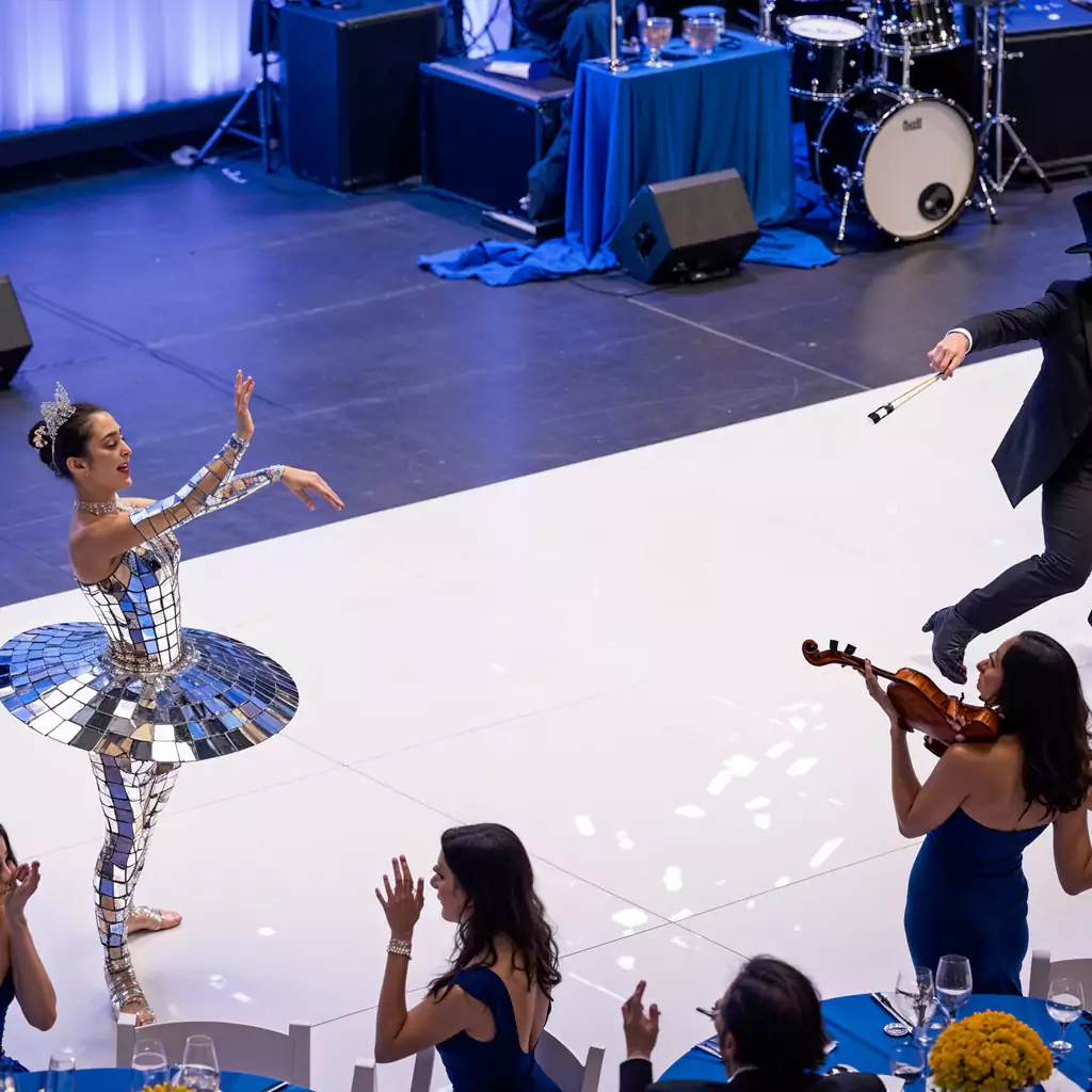 A beautifully designed venue hosting an award ceremony, reflecting professionalism and corporate excellence.