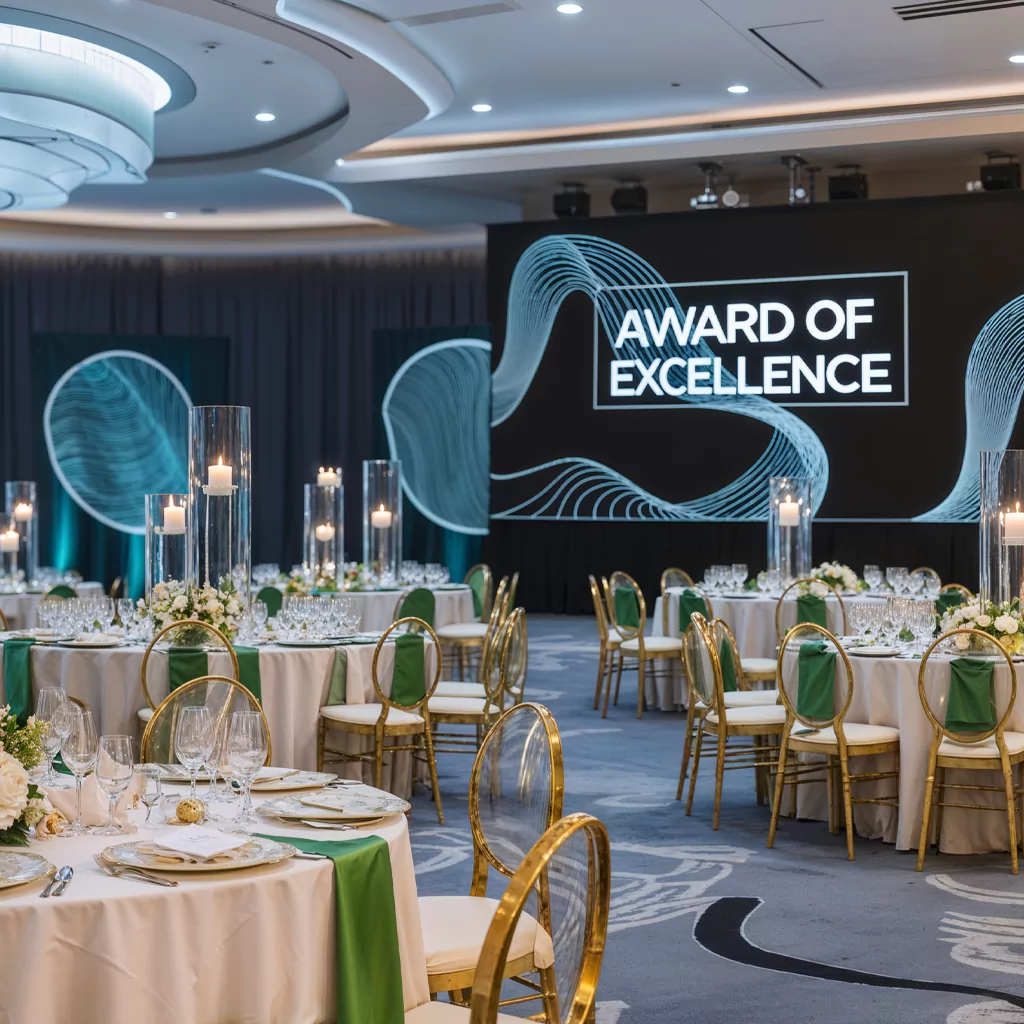 A bespoke awards ceremony honoring outstanding excellence, blending creative themes and premium arrangements by MRM Events
