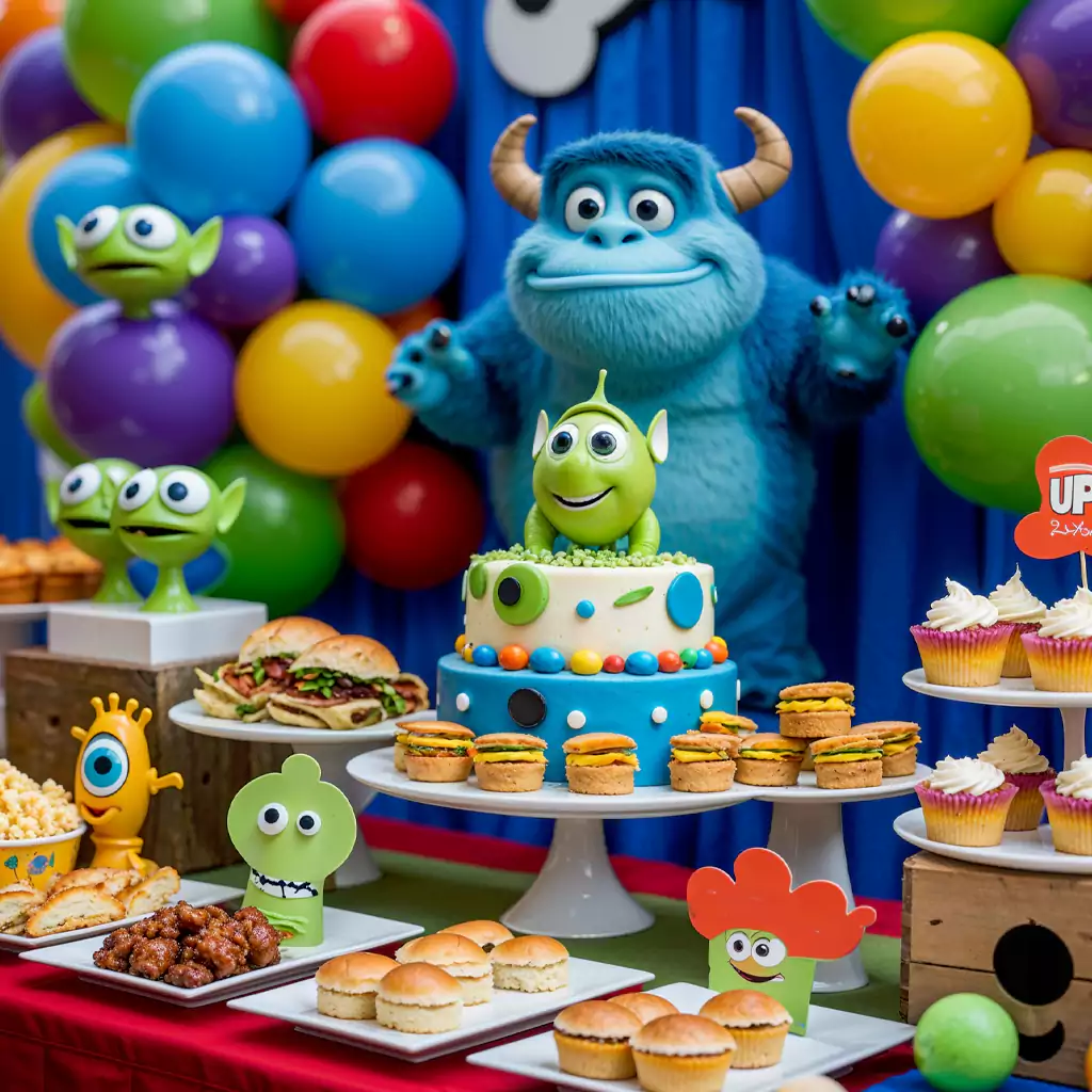 Fresh fruit skewers offering a healthy yet colorful option for parties.