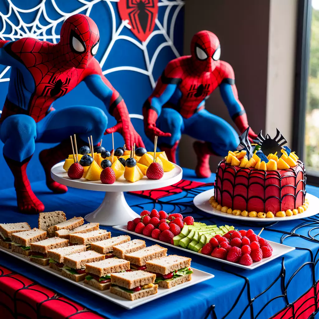 Assorted finger sandwiches perfect for mingling during birthday events.