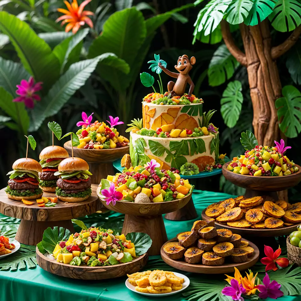 Interactive popcorn station providing fun and flavor for party attendees.