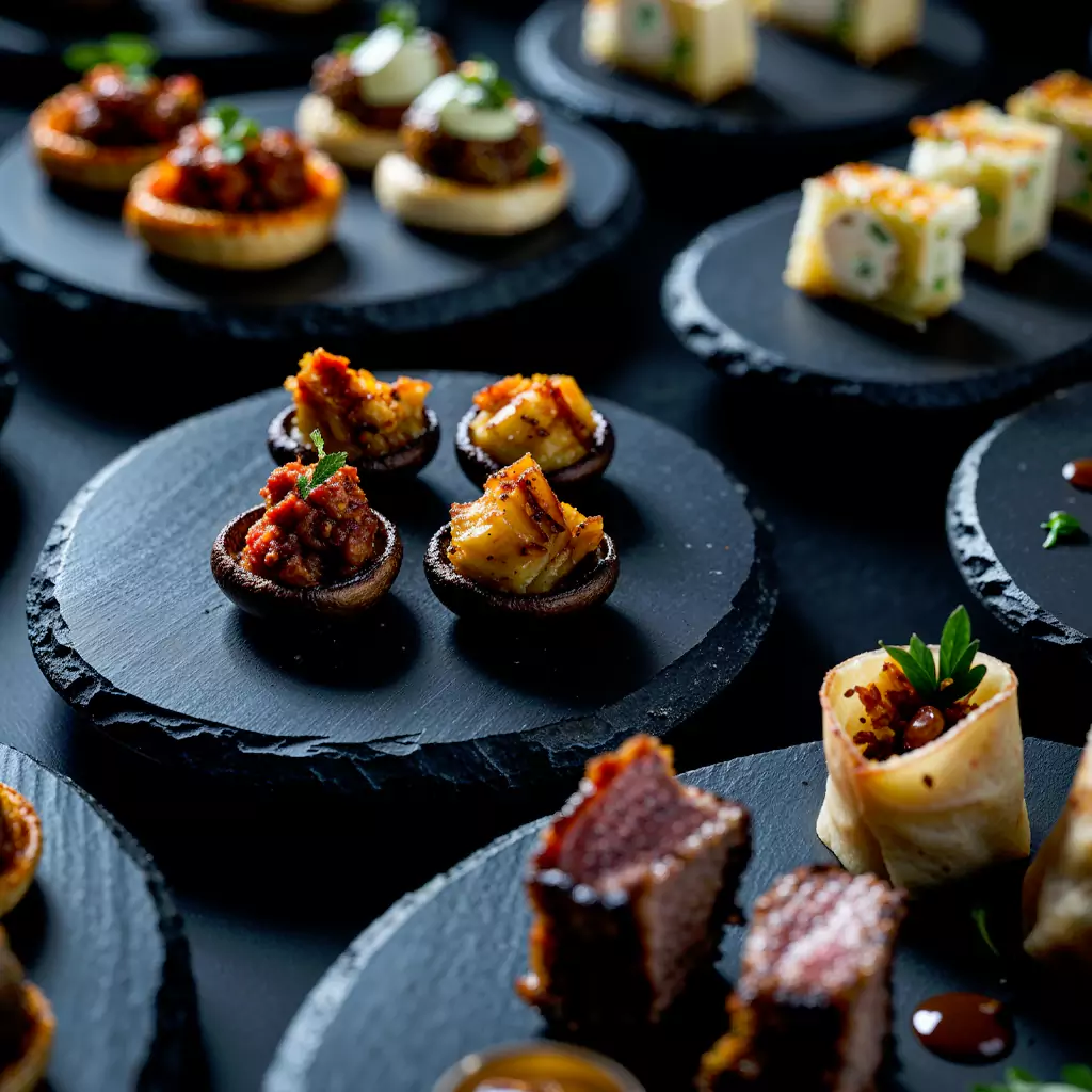 Signature sliders crafted with tender beef and brioche buns.