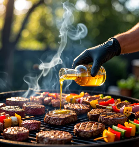 Classic American BBQ featuring grilled meats, burgers, and signature sauces.