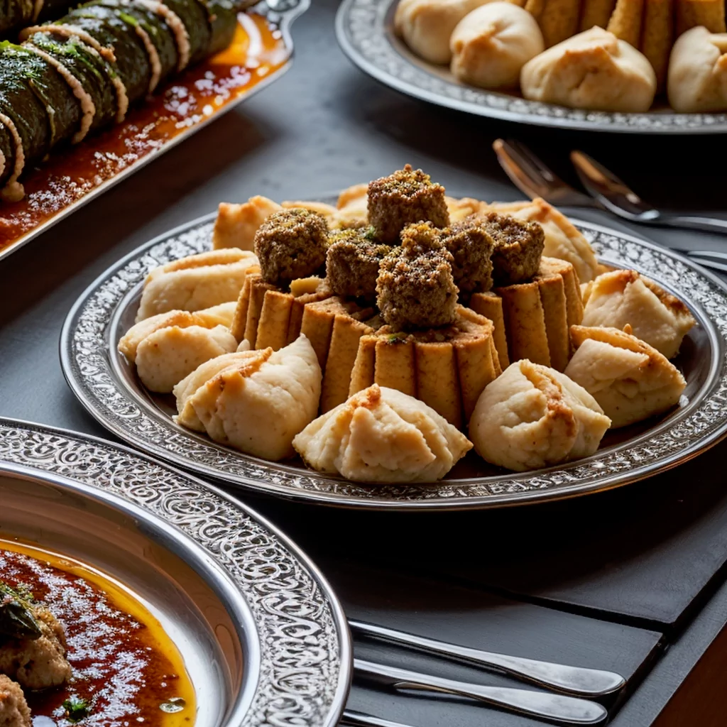 Office buffet featuring local and international cuisines for staff meals.