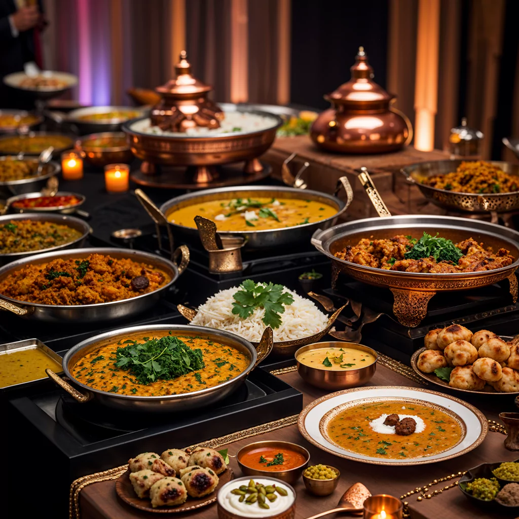 Freshly prepared salads and light bites for corporate catering service.