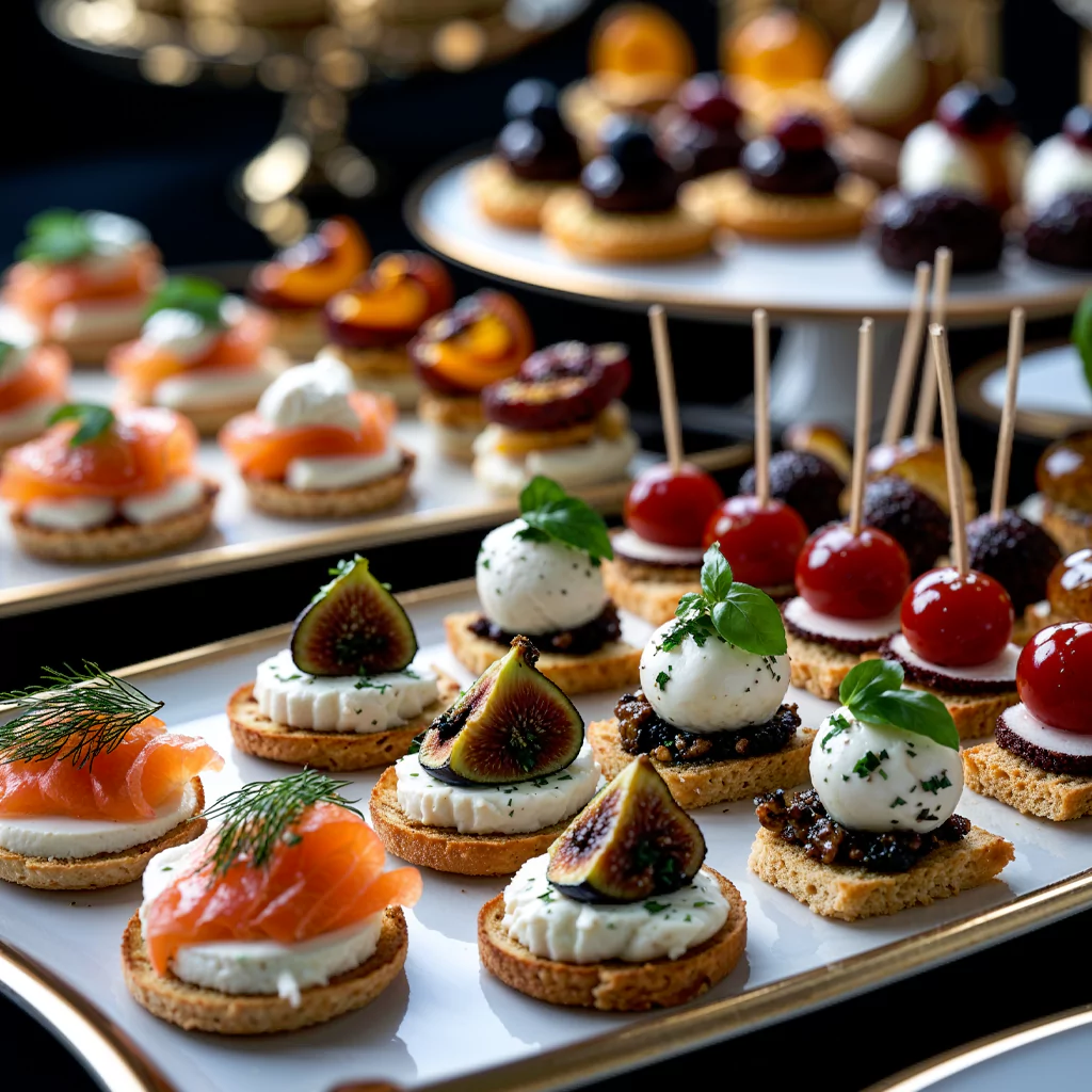 Delicious hot dishes and canapés ready for corporate team gatherings.