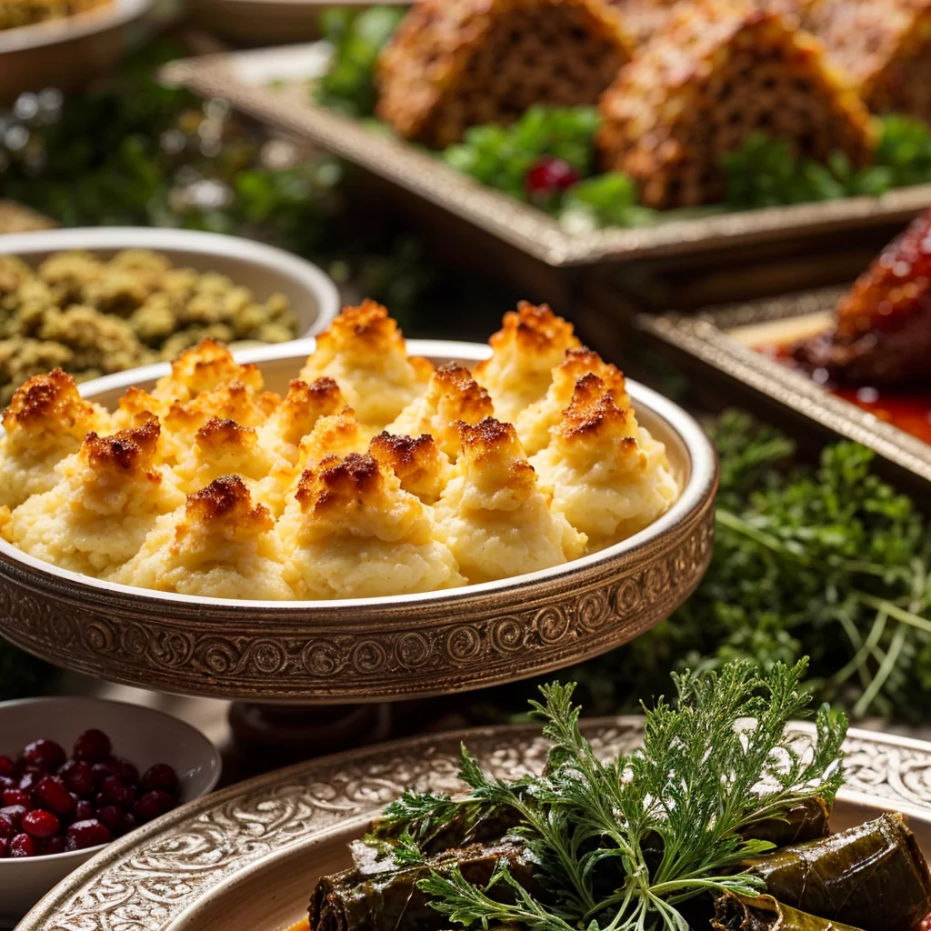 Staff buffet with a variety of finger foods and hot dishes for business meetings.