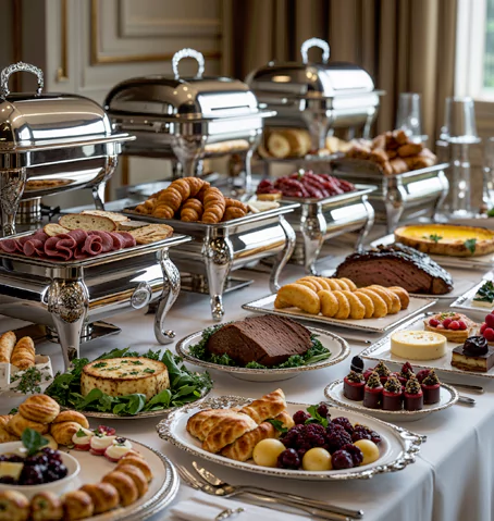 Refined French cuisine enhancing staff catering services in for staff in Dubai.