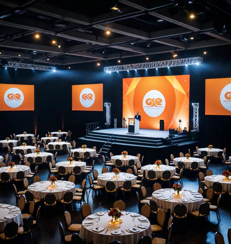 Elegant gala dinners designed and managed by MRM Events to create unforgettable evenings in Dubai