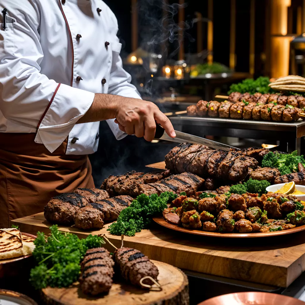 Italian live station offering handcrafted pasta and wood-fired pizzas.