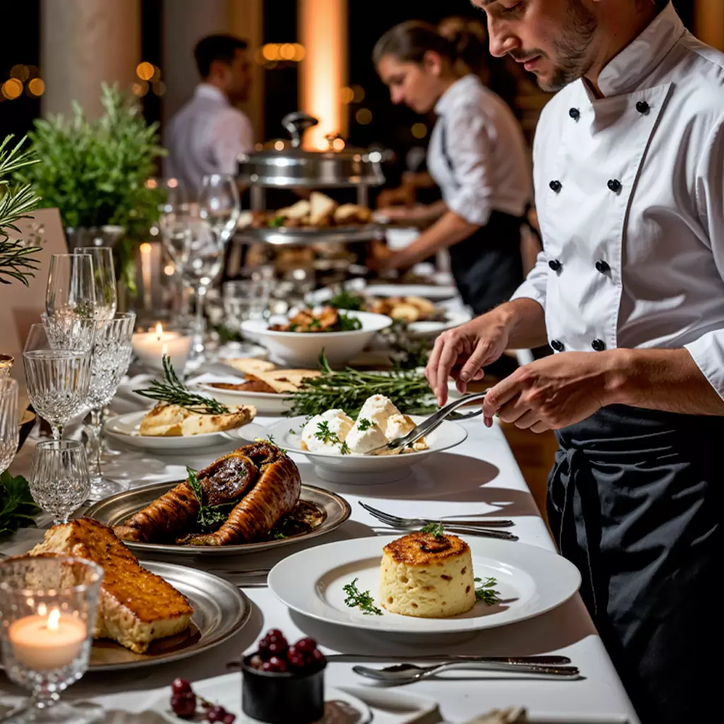 Vibrant salad bar live station with seasonal and organic options.