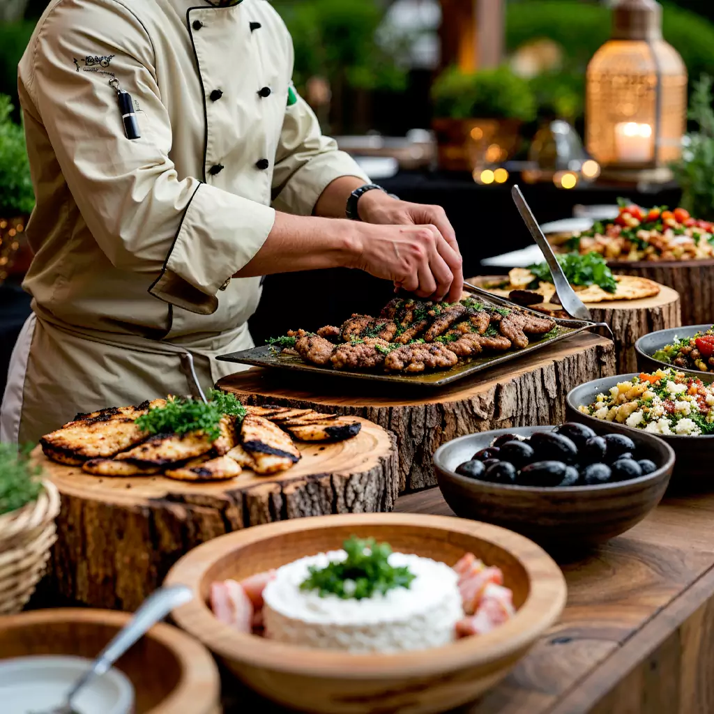 Professional chefs engaging guests with live culinary artistry.