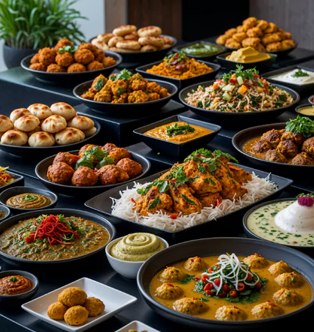 Spiced South Asian meals designed for corporate catering events.