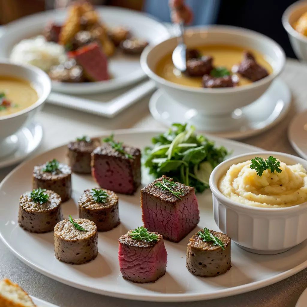 Outdoor catering setup tailored for private garden parties and celebrations.