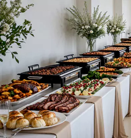 Middle Eastern wedding cuisine with traditional flavors