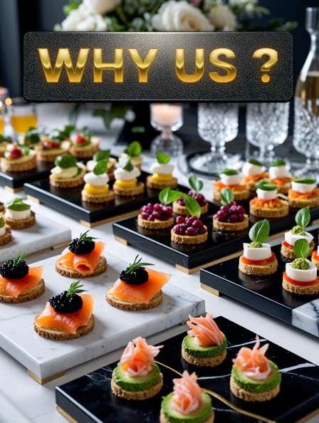 Discover why our canapés catering services are the preferred choice for elegant events.