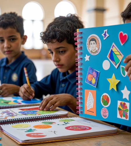 MRM Events kids workshop in Dubai with children drawing and creating colourful art