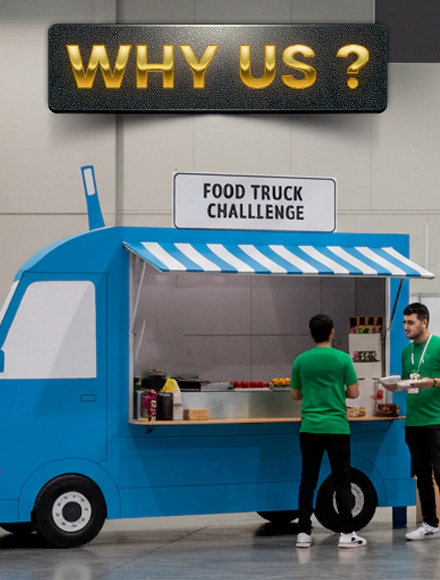 Why choose MRM for indoor team-building activities in Dubai? Engaging food truck challenge fostering teamwork and collaboration